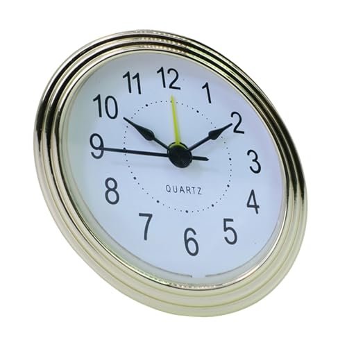 RETUOLWAG Mecanismo de reloj despertador, 7,6 cm de diámetro, números arábigos o romanos, inserto redondo para entusiastas de los relojes