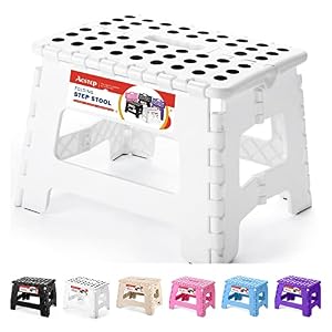 ACSTEP Faltbarer Tritthocker für Kinder, Weiß