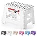 ACSTEP Acko Folding Step Stool Portable Collapsible Plastic Step Stool,9 inch Foldable Step Stool for Kids,Non Slip Folding Stools for Kitchen Bathroom Bedroom (White)