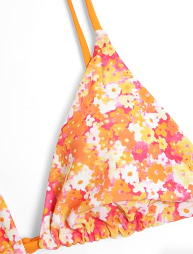 Image of ZAFUL Women's Triangle Bikini Floral String Bikini Set Two Piece Swimsuit Bathing Suits