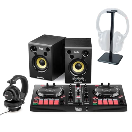Hercules DJ Essentials Kit DJ - Set de DJ con trípode para auriculares keepdrum