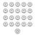 50 Small Clear Round Rubber Feet - .250 H X .687 D - Made in USA USA