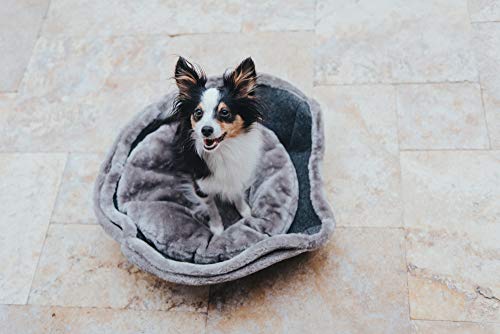 HUNTER Lugano Hundeschlafplatz, Katzenschlafplatz, Kuschelhöhle, Hunde- und Katzenbett, 60 x 55 cm, anthrazit 65269
