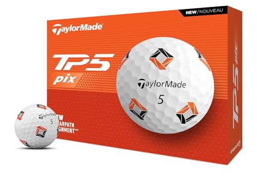 TaylorMade Golf 2024 TP5 PIX Golf Balls ONE Dozen by TaylorMade - Used condition - US$19.99