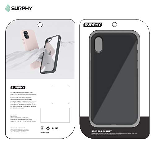 Surphy Silicone Case Compatible With Iphone Xr Case, Soft Liquid Silicone Shockproof Phone Case (With Microfiber Lining) Compatible With Iphone Xr (2018) 6.1 Inches (Black) #TOP5