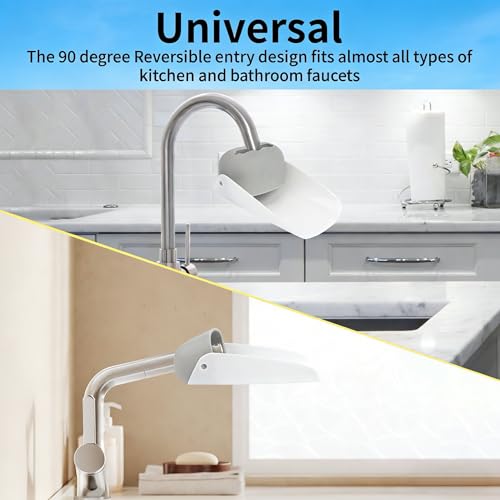 Image of CHILDHOOD (2 Pack) Faucet Extender for Kitchen and Bathtub Sink, Universal Sink Handle Extenders, Fun Hand-Washing for Babies, Toddlers and Kids (Grey)