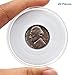 20pcs Clear Plastic Coin Capsules, Coin Collection Case of 5 Size with Adjustable Gasket for Coin Collection American Silver Eagle Liberty Coin &JFK Half Dollar & Bitcoin (19/21/25/30/40mm)-20pcs