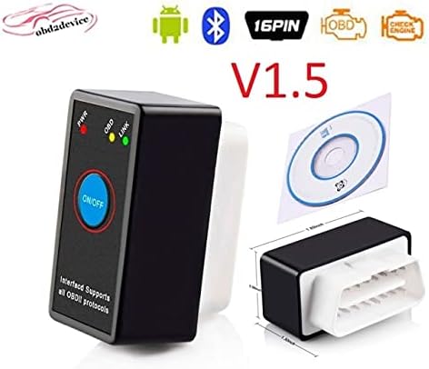 Safe & Fun - Code Readers & Scan Tools - Button Engine code reader Mini OBD2 code Reader Reset SWITCH ELM 327 car OBD2 Button bluetooth scanner (1.5)
