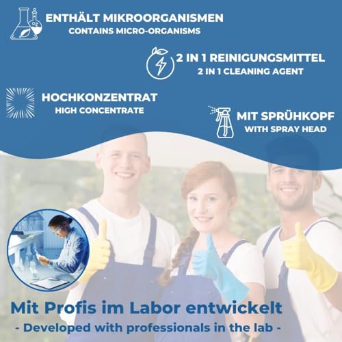 PandaCleaner Antikalk-Spray für Bad mit Abperleffekt, 1L