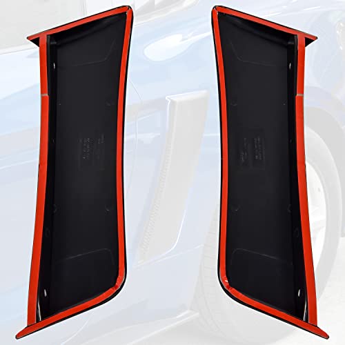 Rear Quarter Panel Side Scoop For Ford Mustang 2015-2023, Kewisauto Black Rear Side Fender Door Scoops Compatible With Ford Mustang 2015-2023 (2Pcs) #TOP2