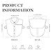 Joyci Half Shirt Fake Collar Black Side Embroidery Chiffon Decorative Collar (Solid White)
