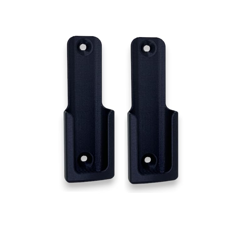 Ceiling Fan Remote Holder Wall Mount Bracket for Hunter K5579 K5580 Ceiling Fan Remote Control - Remote Not Included (2-Pack Black)