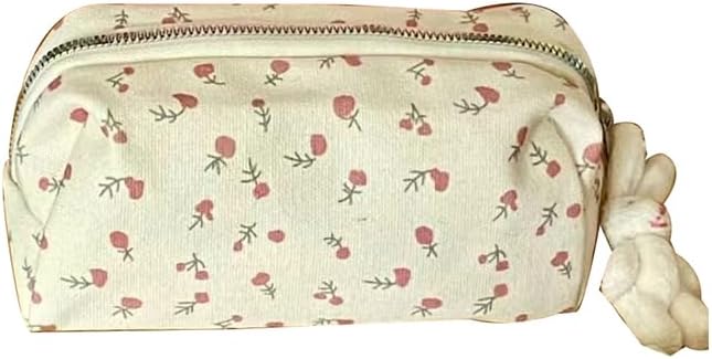 Pro | Cartoon Floral Printing Pencil Case Large Capacity Pen Bag Zipper Multifunctional Stationery Organizer For Women Grils Students 2026 - view 7