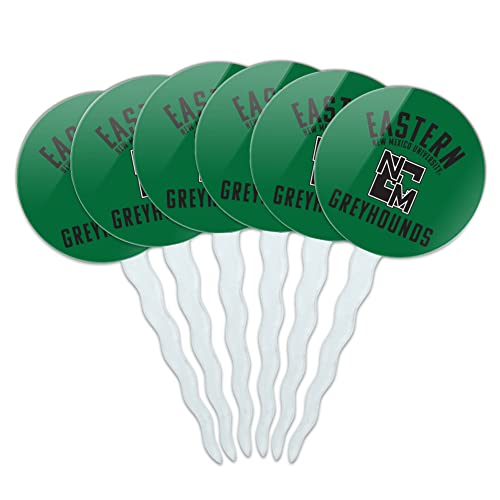 Eastern New Mexico University Greyhounds Logo Cupcake Picks Toppers