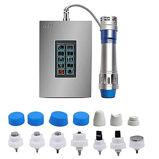 ED Shock Wave Therapy Machine ixaer Muscle Pain Relief Shockwave Massager Acoustic Treat Device for Erectile Dysfunction Treatments Portable Physiotherapy Massage Gun for Body Relax 110V