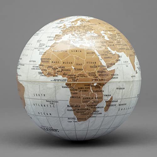 Globe terrestre rotatif de précision au design contemporain - 3