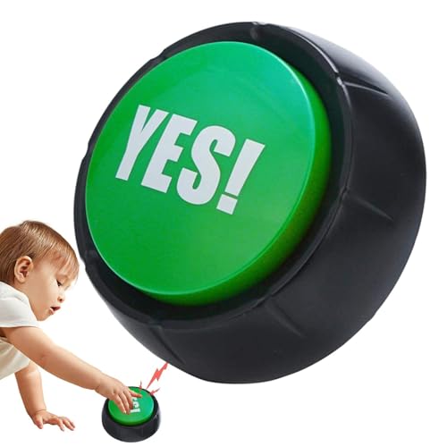 No Button With Sound ? Joy Buzzer Funny Buttons, Louder Clear Buzzers For Game Show, Desk Party, College Dorm, Prank Toy For Kid