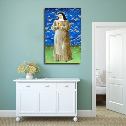 Impression sur toile Sainte-Catherine de Bologne tableau mural - 4