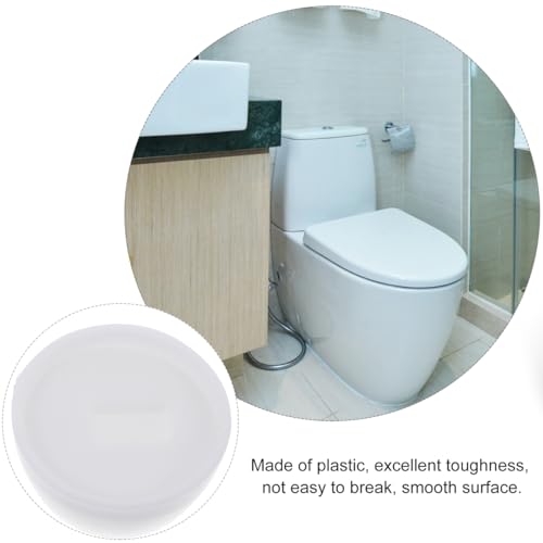 LOORGVEL Universelle Wc Schraubenabdeckungen 3.50X3.50X2.00Cm Toilettenschraubenkappen Bodenschrauben Abdeckung Rostschutz Installationszubehör Für Toilettenschüssel Einfach Zu Montieren