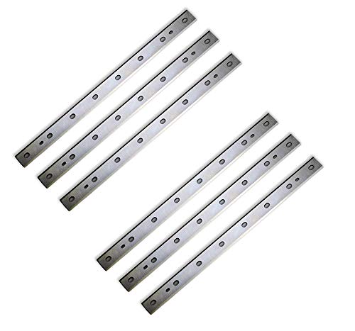 FOXBC Industrial 12-1/2-Inch Planer Knives Replacement For DeWalt DW734 Planer, Heat Treated, Double Sided - Set of 6PCS (2 Sets)