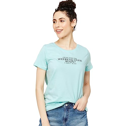 Fame Forever by Lifestyle Women Cotton Regular Fit Printed Top Fame Forever by Lifestyle Women Cotton Regular Fit Printed Top