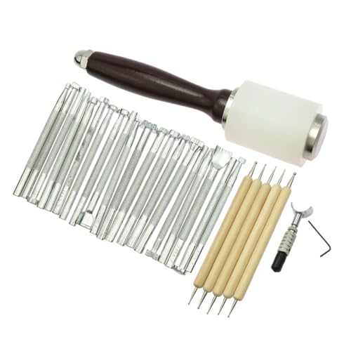 EXCEART Leathercraft Escultura Martelos Kits De Costura De Couro Kit De Fabricação De Couro Kit De C
