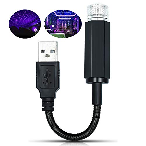 Honleex Usb Night Light Roof Star Projector Adjustable Multi-Effect Romantic Environmental Night Light,Ceiling Decorative Light,Home Light,Party Light,Plug & Play,Pack Of 1.(Blue). (Blue) #TOP7