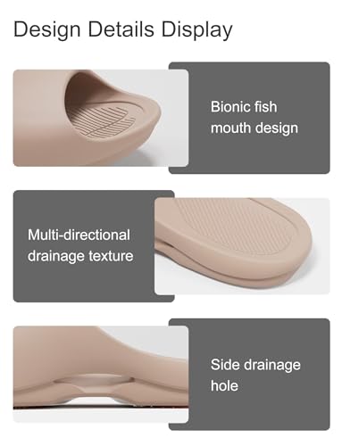 Image of KENROLL KM228 Non Slip Shower Shoes, Arch Support EVA Slides | rubber anti-slip outsole, cushioned sole, side drainage, toe protection, ideal for seniors adults family, bathroom pool beach