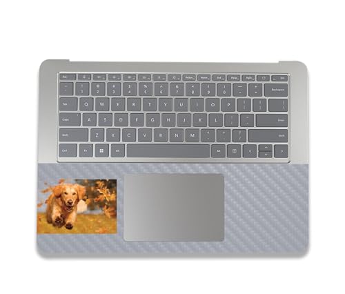 Image of MightySkins Carbon Fiber Skin Compatible with Microsoft Surface Laptop Studio 2 (2023) Full Wrap Kit - Puppy Fall | Protective, Durable Textured Carbon Fiber Finish | Easy to Apply | Made in The USA