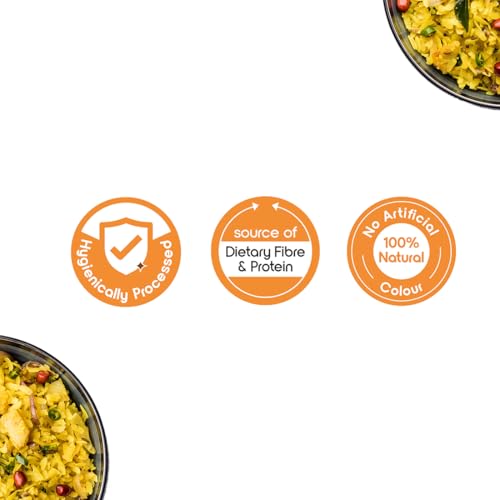 FORTUNE Thick Poha, Source of Fibre and Protein, 500grams