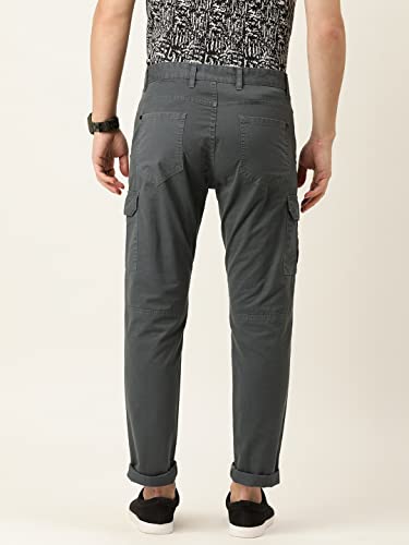Image of Diverse Men's Slim Fit Overdyed Cotton Cargo
