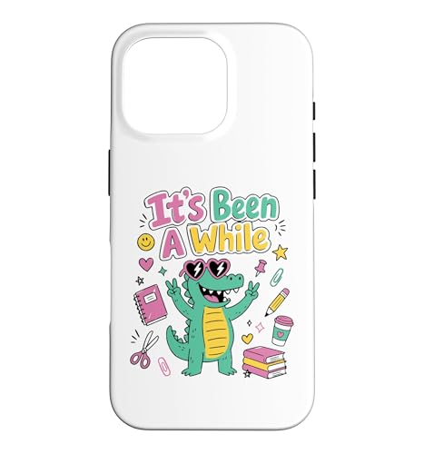 �������ȋ��t Back To School It's Been a While Crocodile �X�}�z�P�[�X iPhone 16 Pro �p