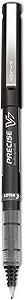 Pilot, Precise V7, Capped Liquid Ink Rolling Ball Pens, Fine Point 0.7 mm, Black, Pack of 12 - PILOT
