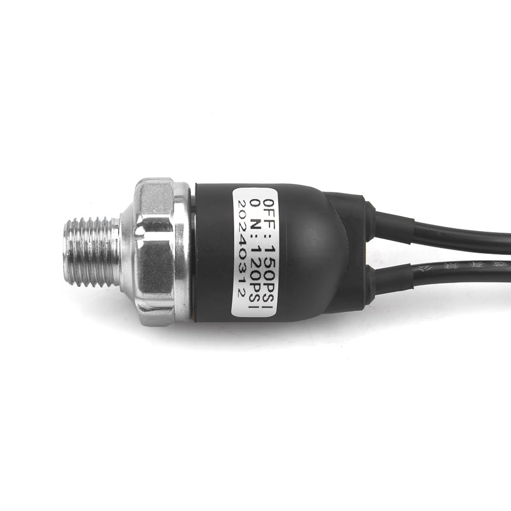 120-150PSI 1/4"-18 NPT Air Pressure Switch 24V 12V Air Compressor Pressure Switch Air Tank Pressure Controller