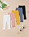 Aura Vane Baby Girl Pants 12-18 Months Baby Girl Pants Leggings 5 Pack Black Pink White Blue Yellow Stretchy Ruffle Bottoms for Girls