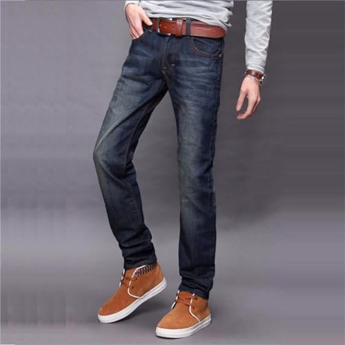 Men's Jeans Comfort Stretch Denim Straight Leg Relaxed Fit Jeans Pottery Slipper3