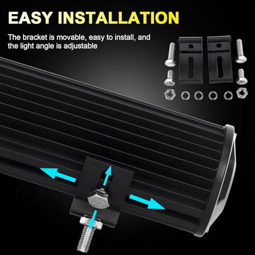 Barra LED 4x4 de 57cm proyector de trabajo 12V 24V impermeable para coche y camion 570W 5