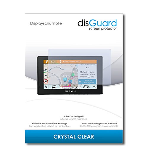 disGuard Displayschutzfolie für Garmin DriveSmart 51 LMT-D [4 Stück] Crystal Clear, Kristall-klar, Unsichtbar, Extrem Kratzfest - Displayschutz, Schutzfolie, Glasfolie, Panzerfolie