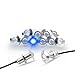 LED Bulbs 10pcs Ultra thin LED Eagle Eye Bumper LED 12V DRL Fog Light Motorcycle Light Daytime Running DRL Tail Backup Light Car Motor Clearance Marker Lights (Silver Shell, Blue)