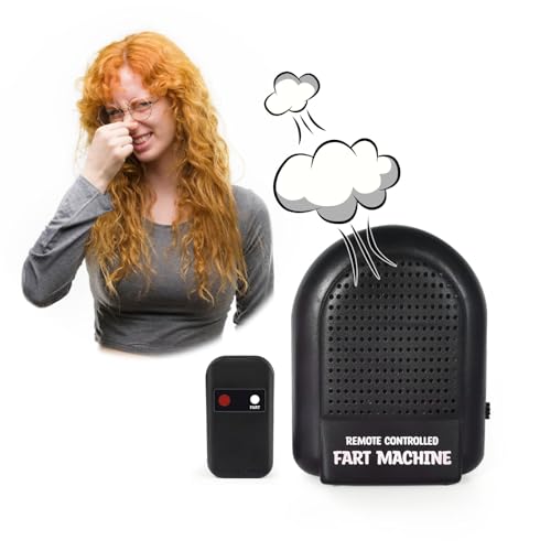 CMANLNYK Fart Machine with Remote Control - Small Electronic Fart Toy Easy-hiding Farting Box Funny Prank Novelty Joke Gifts for Kid Adult Teen for Birthday Party for Home Office Pranks Jokes Games