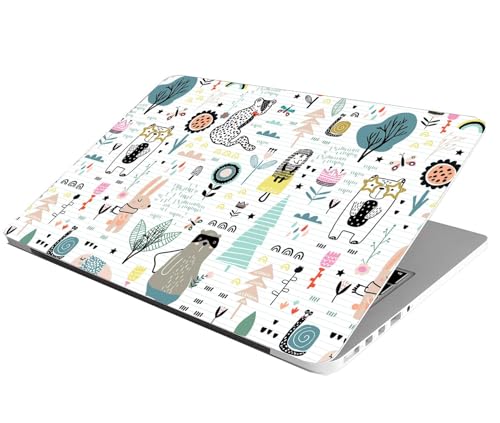Image of Full Laptop Skin Bubble-Free HD Quality Sticker for Laptops Upto 15.6 inch Compatible with Apple /Dell /HP /Lenovo /Acer /Asus /Sony (Dustproof|Waterproof|Scratchproof|Reusable)-Snail FL1