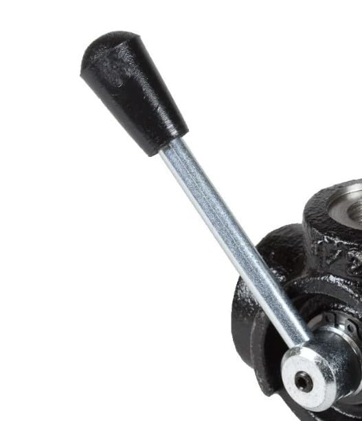 6/2-Wegeventil mechanisch umschaltbar – Mittelstellung offen, Umschaltventil für Hydraulik, für Rohrleitungseinbau, robust, für Traktor, Bagger, Frontlader, Hydraulikanlage, langlebig & dicht