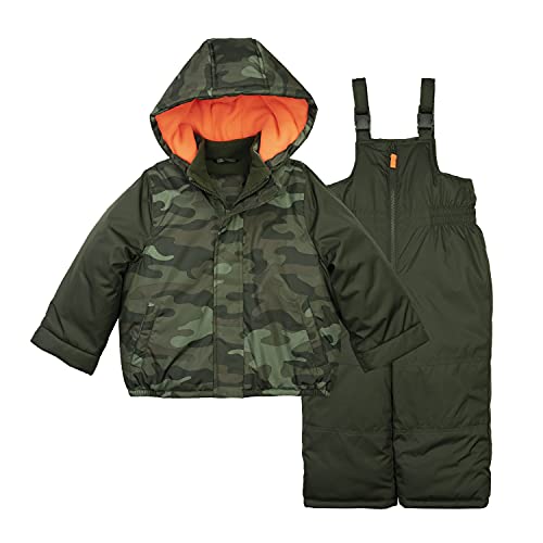 Carter's Baby Boys' Heavyweight 2-Piece Skisuit Snowsuit, Olive Drab Camo, 12Mo #TOP28