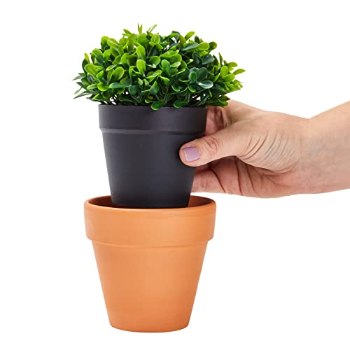 Juvale 3 Pack Mini Artificial Potted Fake Plants For Home Decor, Indoor Small Faux Topiaries For Room, Office Desk, Bathroom Greenery Decoration #TOP4