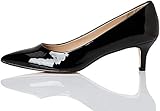  Amazon-Marke: find. Connie-s2c1-court Damen Pumps, Schwarz (Patent Black), 37 EU