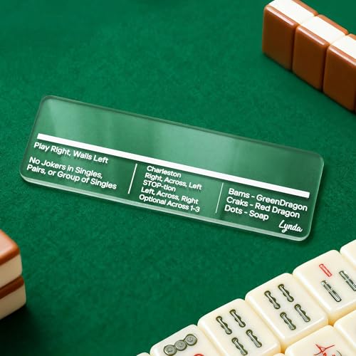 Lector de línea acrílico multicolor para Mahjong personalizado miniatura 5