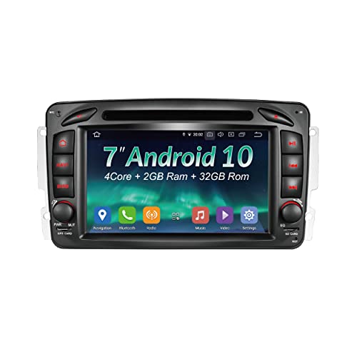 EGOSONIC Car Stereo, 7" Touchscreen, DSP+, 2 Din for Mercedes W168 W203 W209, in-Dash DVD Player, Support Android auto Apple carplay/GPS navi/HD1080P Output/FASTBOOT