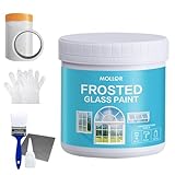 Mollor Frosted Glass Paint for Window - Window Privacy Paint, Waterproof & UV Resistant, Frosted Glass Spray, for Bathroom, Kitchen, Room, Sliding Door (16oz with tools)