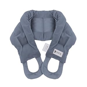 COMOIL Microwave Heating Pad for Neck and Shoulders Back with Handles,33 * 5.9″ Long Heated Neck Wrap,Reusable Warmer,Moist Hot Packs,Microwavable Weighted Bag for Cold and Warm Compress