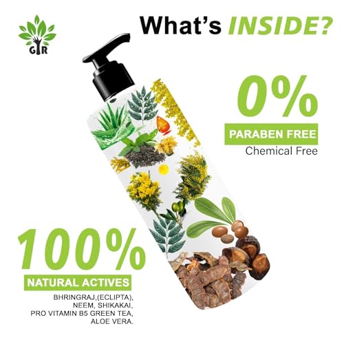 Image of GIR Aloe Vera Shampoo - Natural Nourishing Shampoo For Healthy Scalp & Hair, Scalp Cleansers for Men and Women, For All Hair Types - 250ML